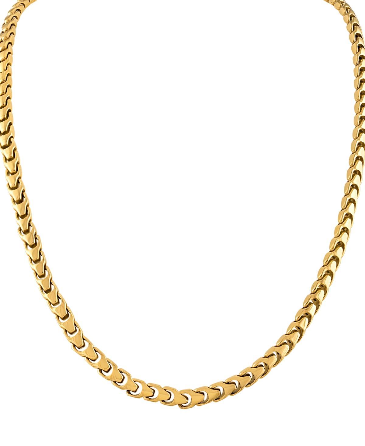 Bulova Mens Link Chain 24 Necklace in Gold-Plated Stainless Steel Product Image