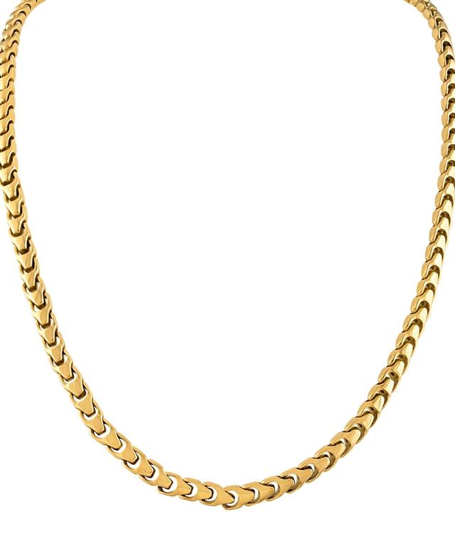 Bulova Mens Link Chain 24 Necklace in Gold-Plated Stainless Steel Product Image