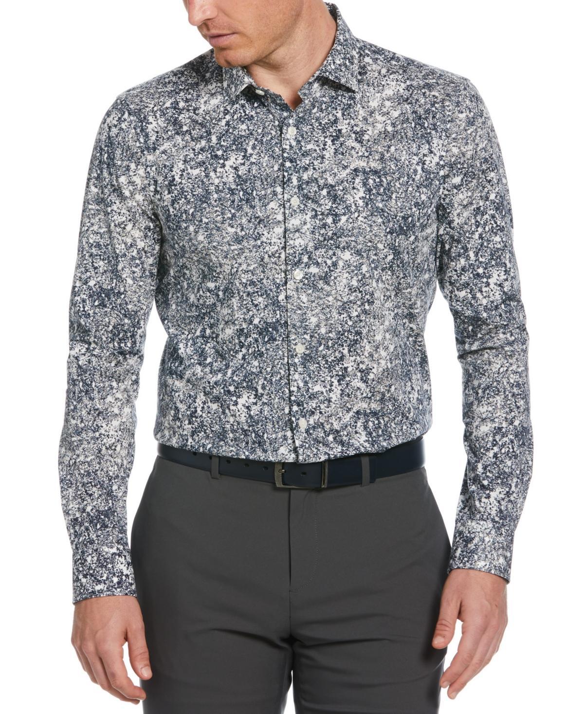 Perry Ellis Mens Regular-Fit Stretch Foliage-Print Button-Down Shirt Product Image