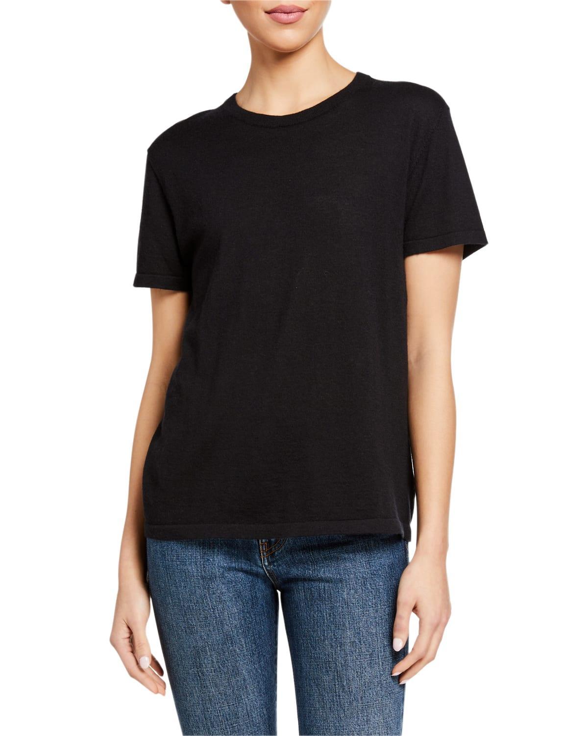 Cashmere Short-Sleeve T-Shirt Product Image