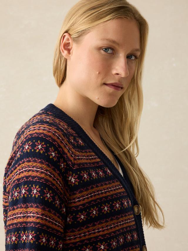 Highland Fairisle Cardigan - Twilight Fairisle Female Product Image