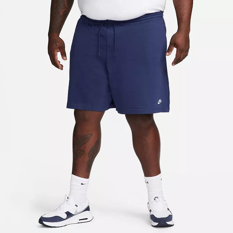 Mens Nike Club Knit Shorts Black Navy Product Image