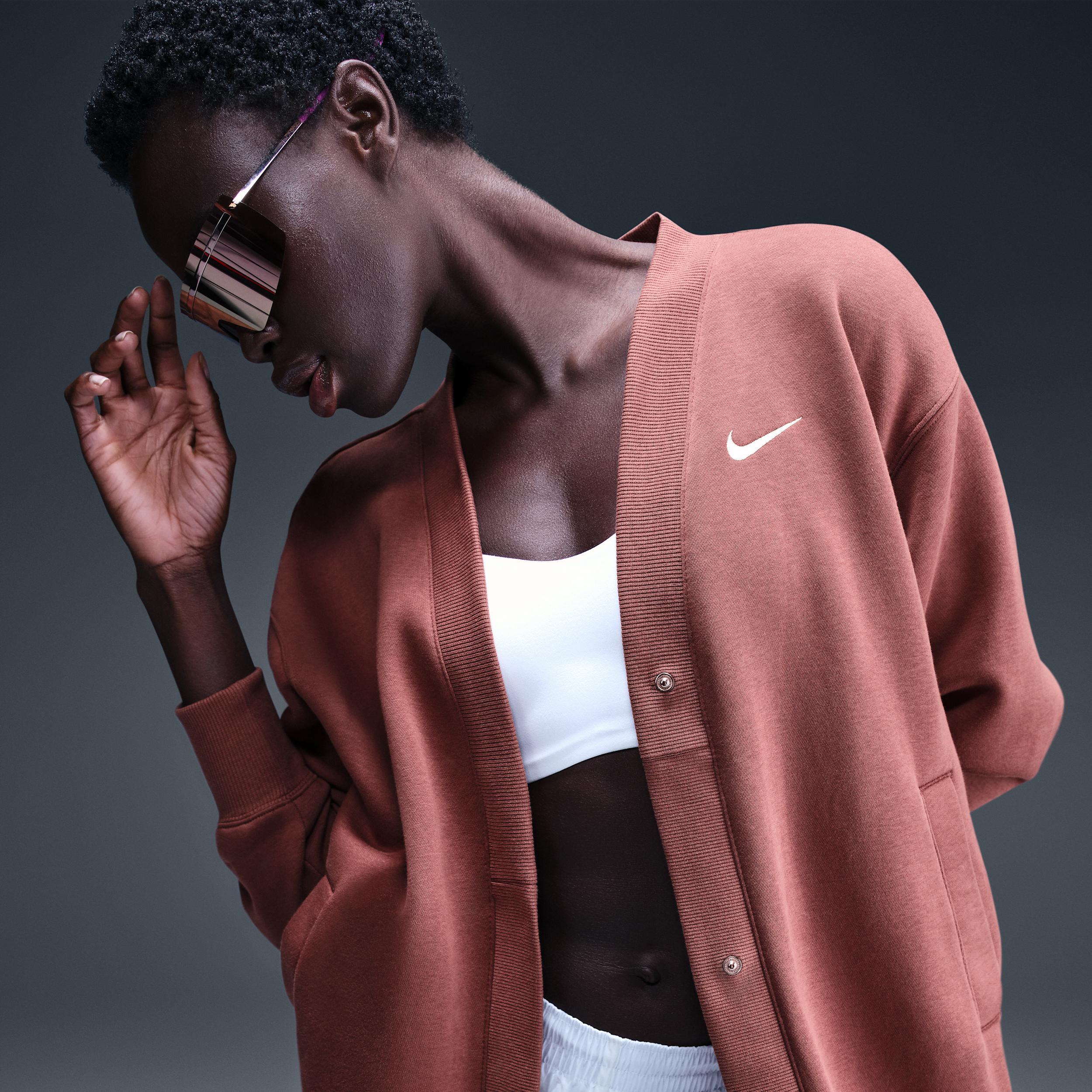 Nike Sportswear Phoenix Fleece Women's Oversized Long Cardigan Product Image