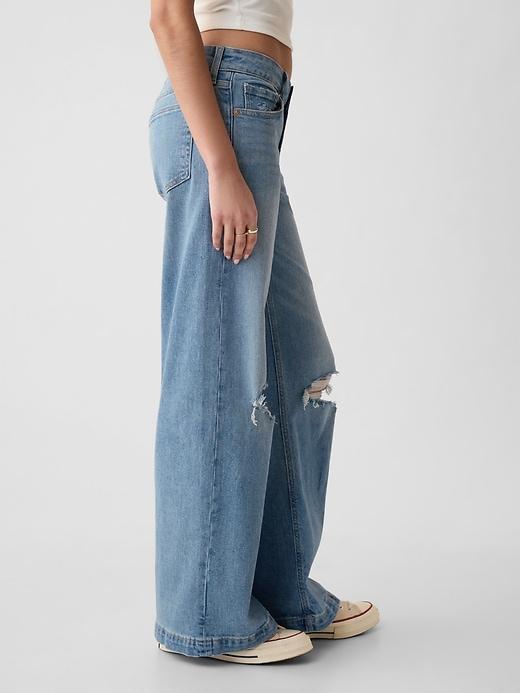 Low Rise Stride Wide-Leg Jeans Product Image