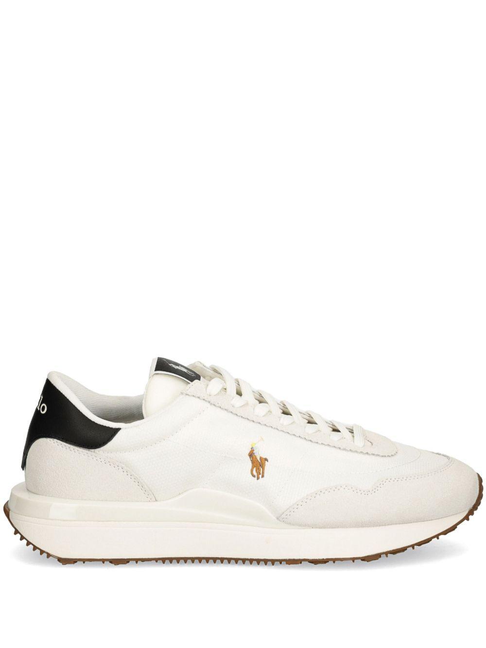 POLO RALPH LAUREN Logo Low-top Sneakers In Deckwash White,multi Product Image