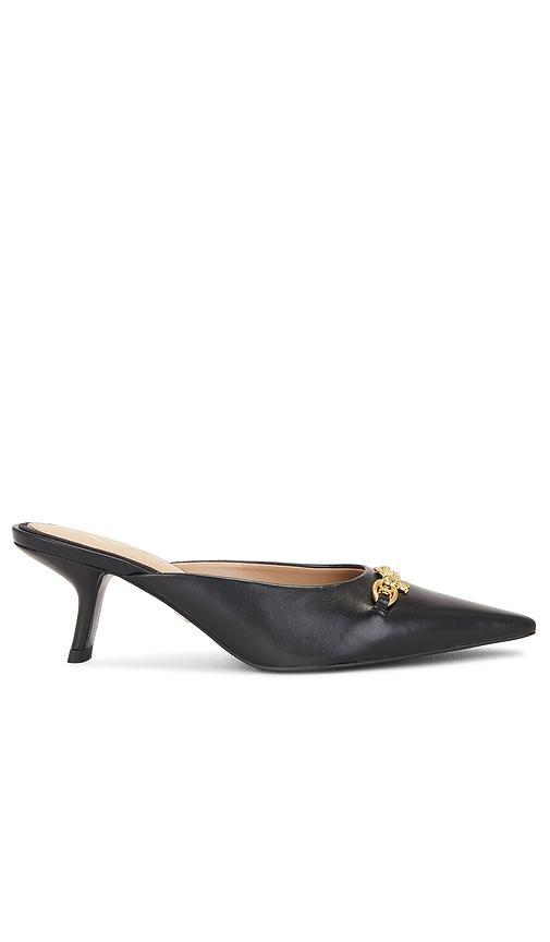 SAM EDELMAN Brynne Kitten Heel Mule Black Leather Product Image