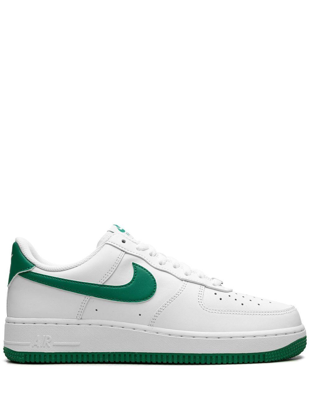 NIKE Air Force 1 Leather Sneakers In White Product Image