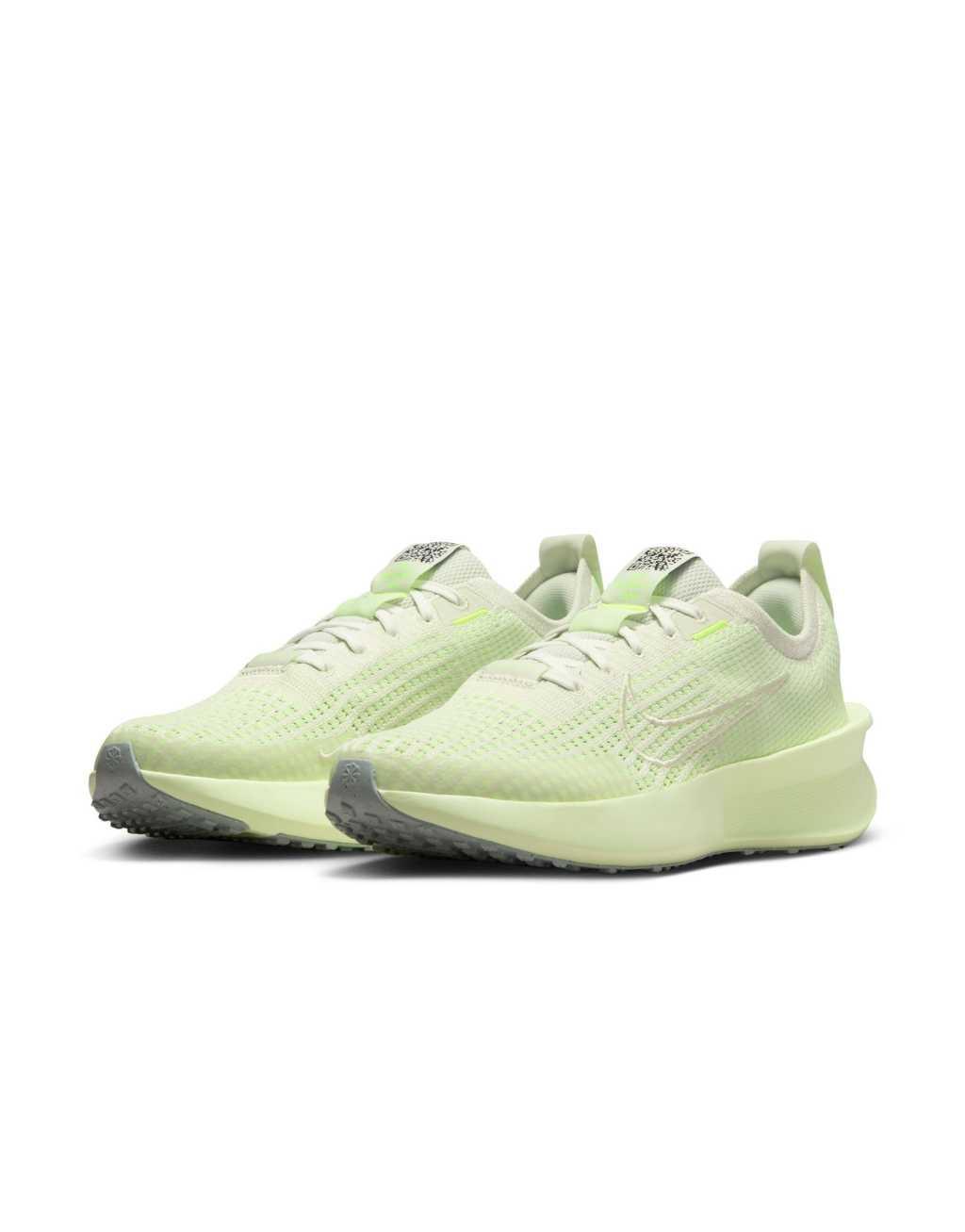 Nike Running Interact Run sneakers in pale green  Product Image