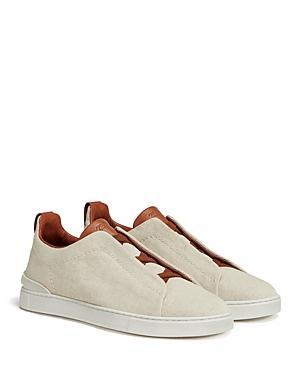 Zegna Mens Canvas Triple Stitch Low Top Sneakers Product Image