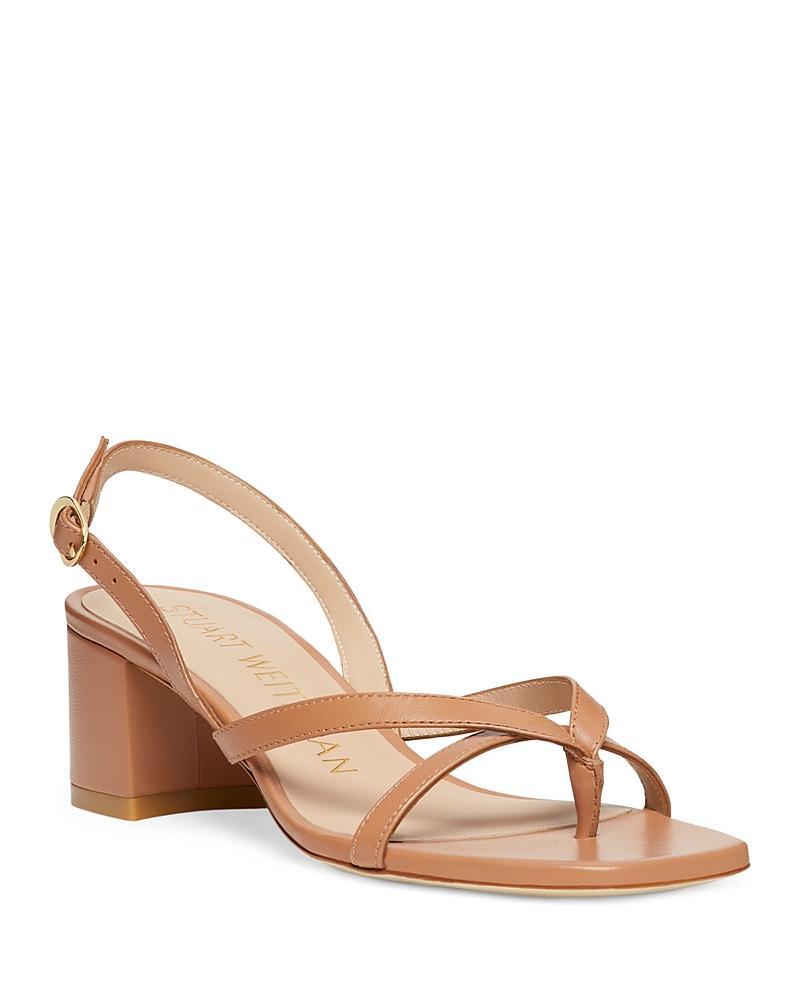 Stuart Weitzman Womens Oasis Strappy Slingback Block Heel Sandals Product Image