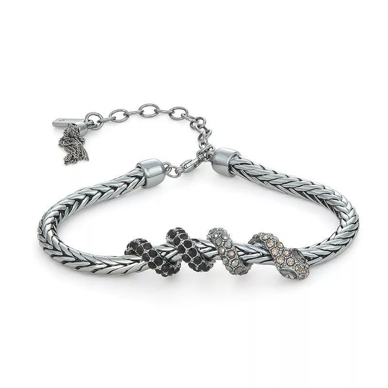 Simply Vera Vera Wang Jet Snake Bracelet, Womens, Black Product Image