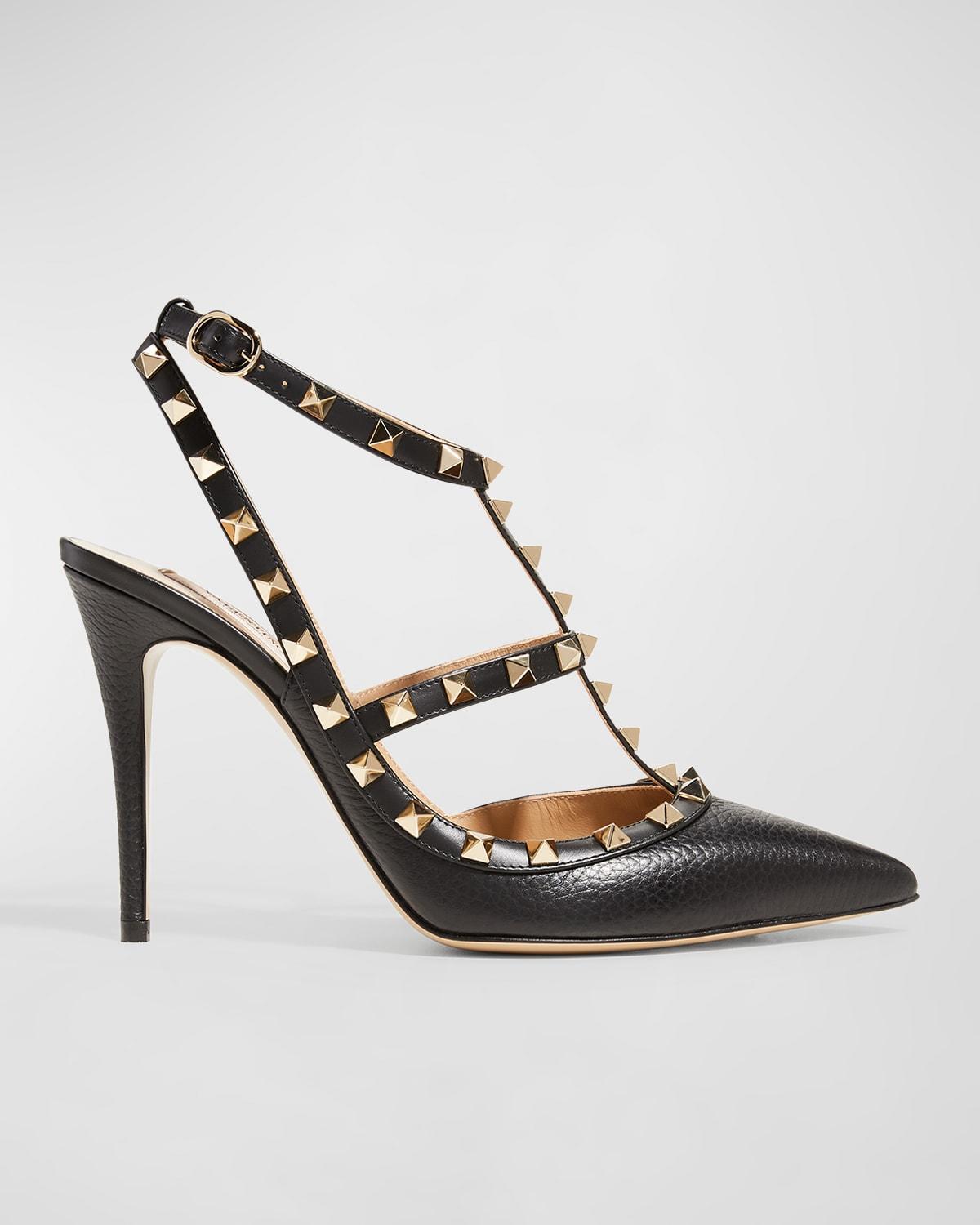 Womens Rockstud Mirror-Effect Pumps With Matching Straps And Studs Product Image