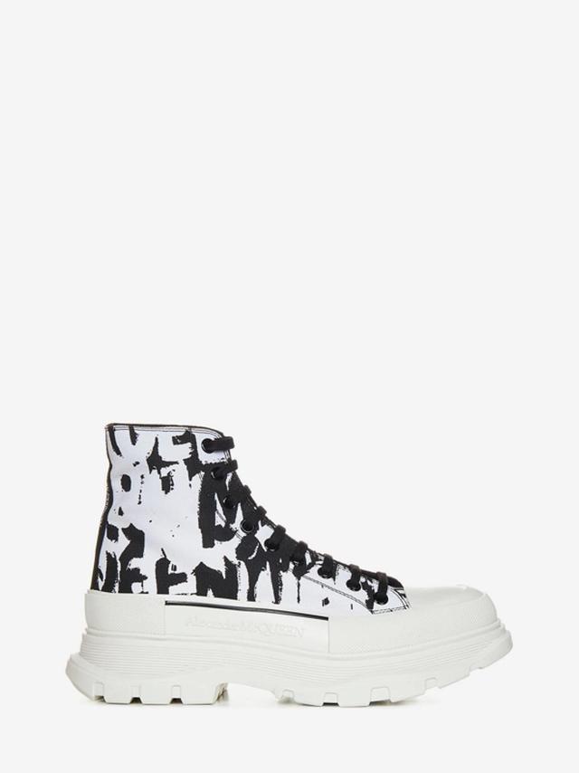 Tread Slick Mcqueen Graffiti Boots In White Product Image