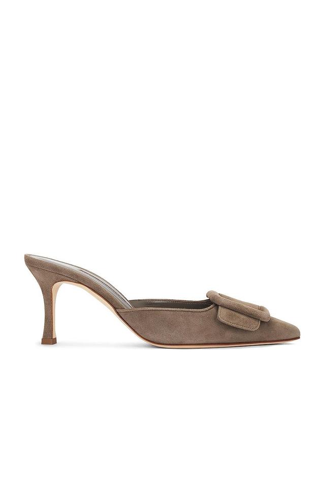 Manolo Blahnik Maysale 70 Mule Brown. (also in ). Product Image