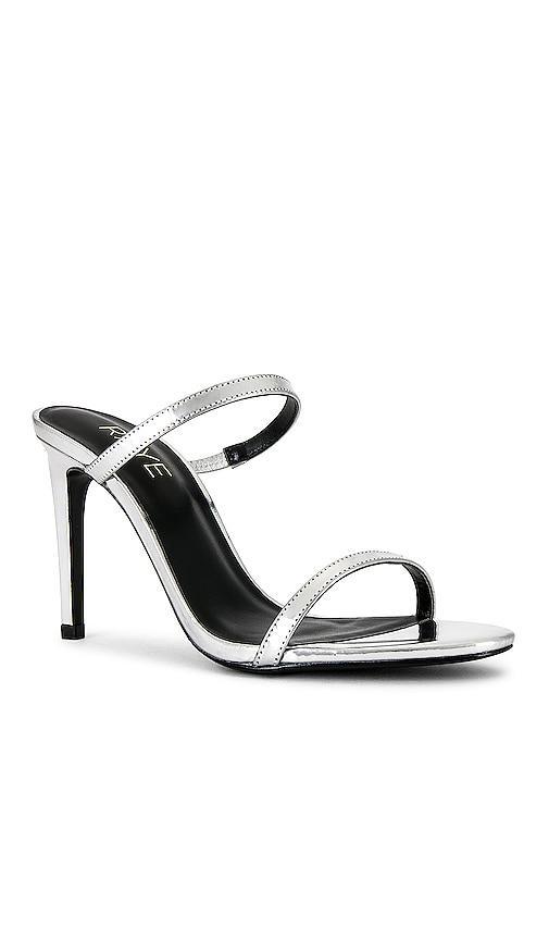 RAYE Nina Heel in Metallic Silver. - size 6 (also in 6.5, 7.5, 8, 8.5, 9.5) Product Image