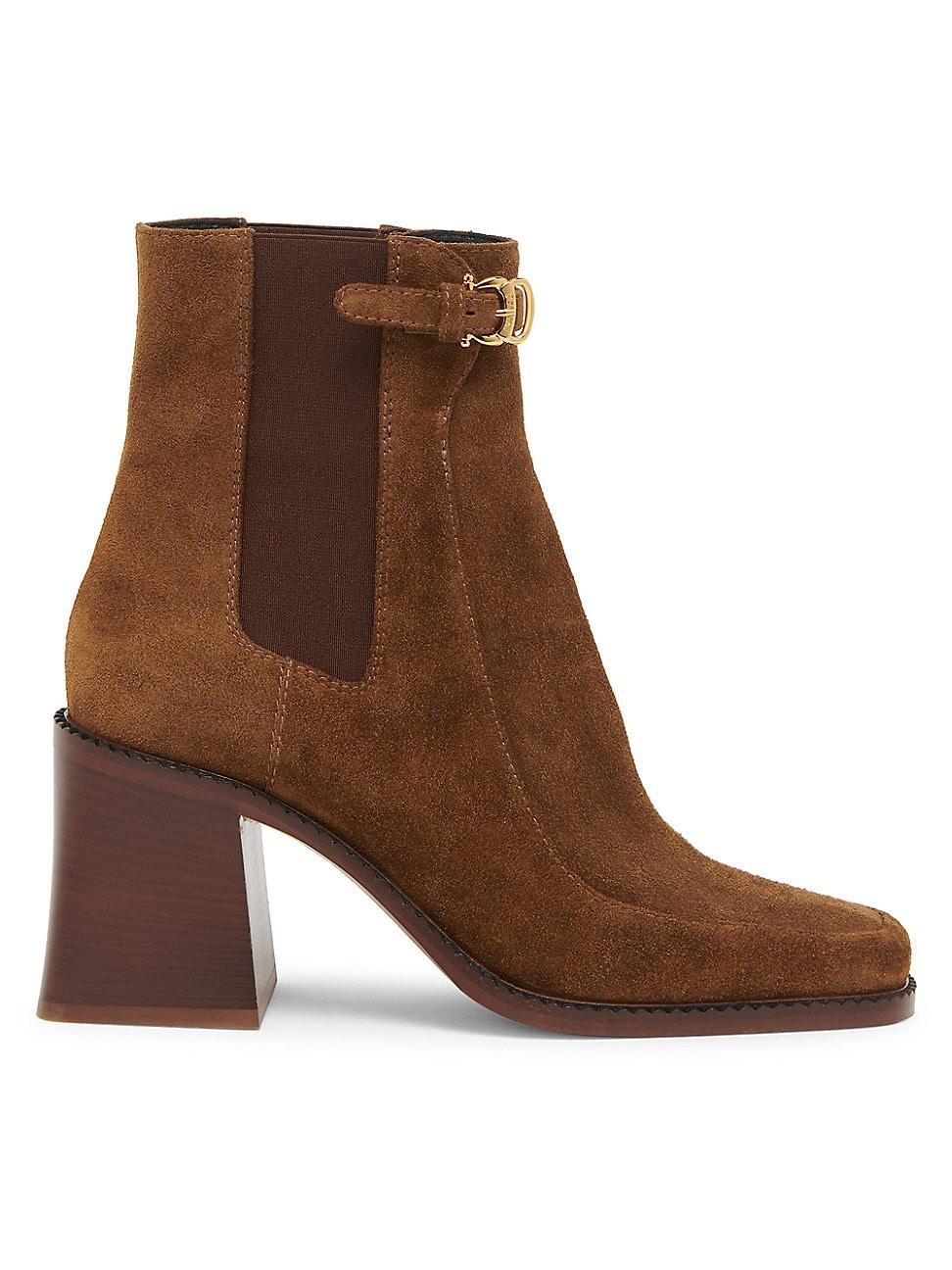 Womens Eva 75MM Suede Ankle Boots Product Image