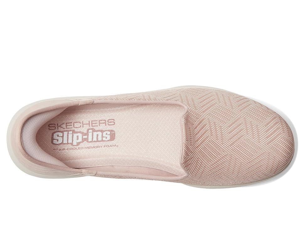 SKECHERS Performance On-The-Go Flex - Clover Hands Free Slip-Ins (Blush) Women's Flat Shoes Product Image