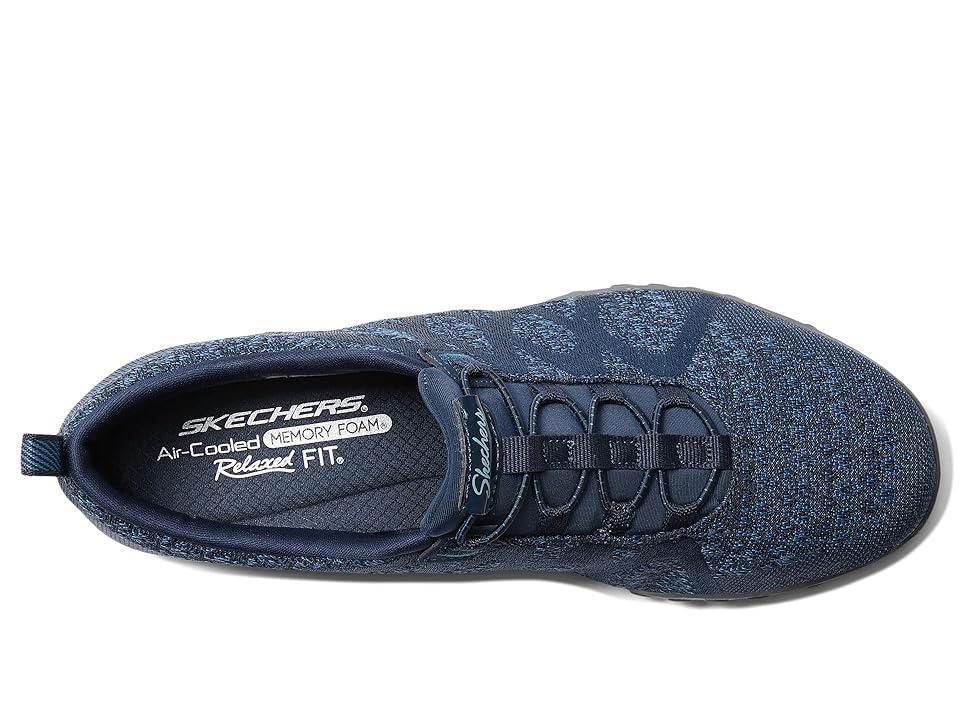 Skechers Relaxed Fit Breathe Easy Infi-Knity Womens Slip-On Shoes Blue Product Image