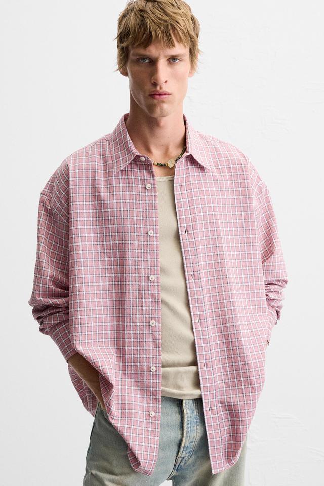 LIGHTWEIGHT PLAID SHIRT Product Image