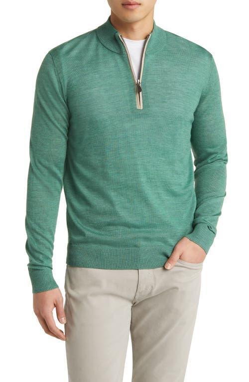 johnnie-O Baron Half Zip Wool Blend Sweater Product Image