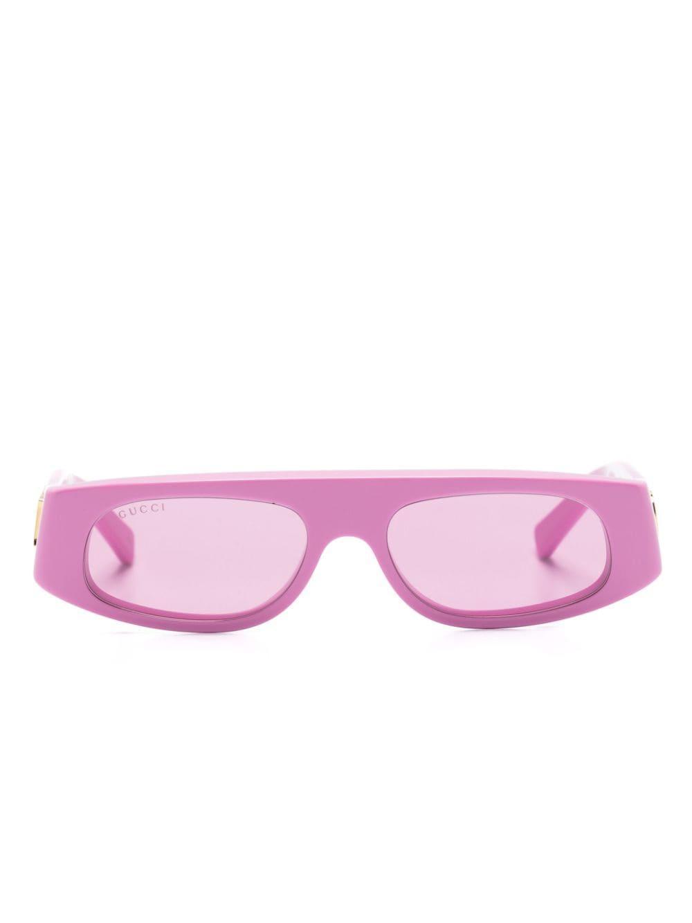 Gg1771s Geometric-frame Sunglasses In Pink Product Image