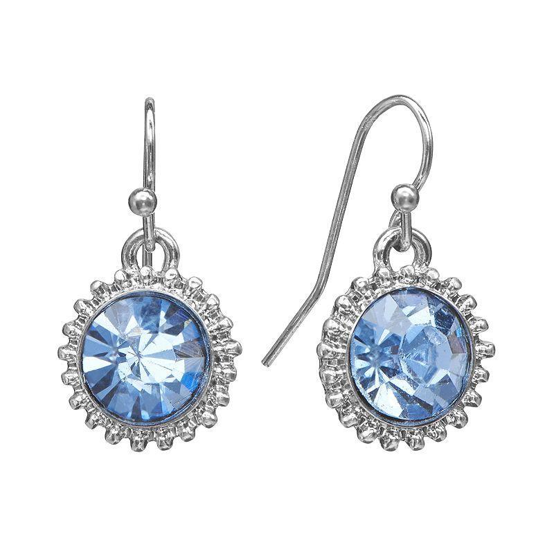 LC Lauren Conrad Starburst Drop Earrings, Womens, Blue Product Image