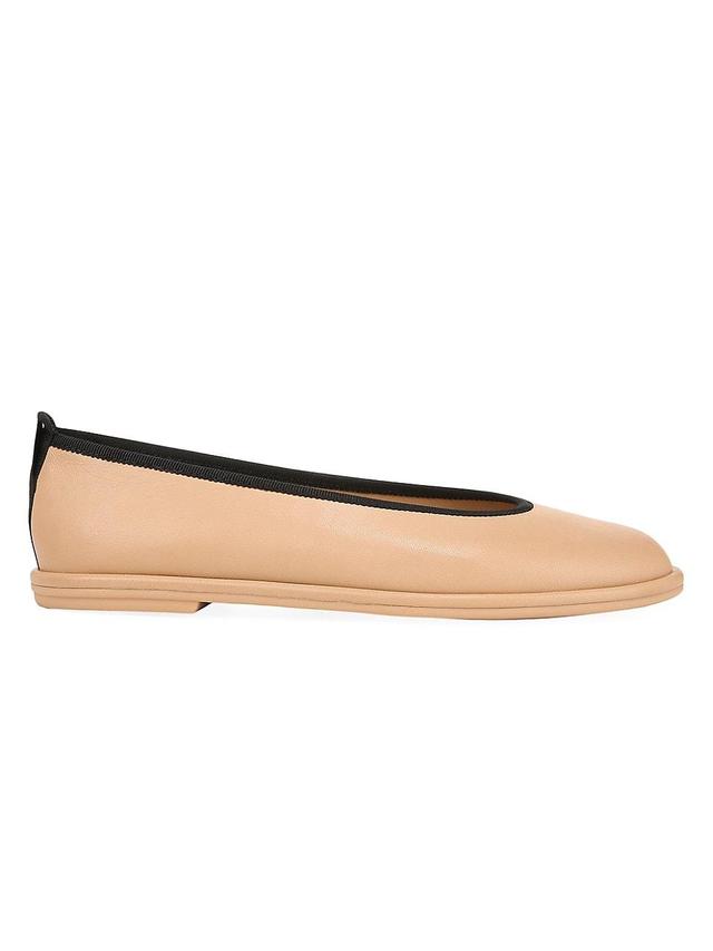 Womens Sofia Leather Skimmer Ballet Flats Product Image