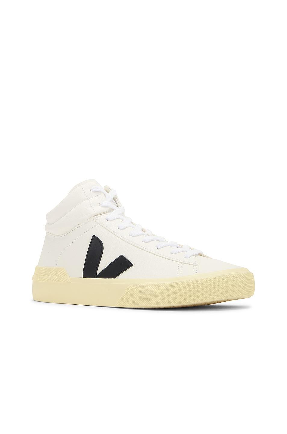 Veja Minotaur Bastille Sneaker in Extra White & Black Butter - White. Size 44 (also in ). Product Image