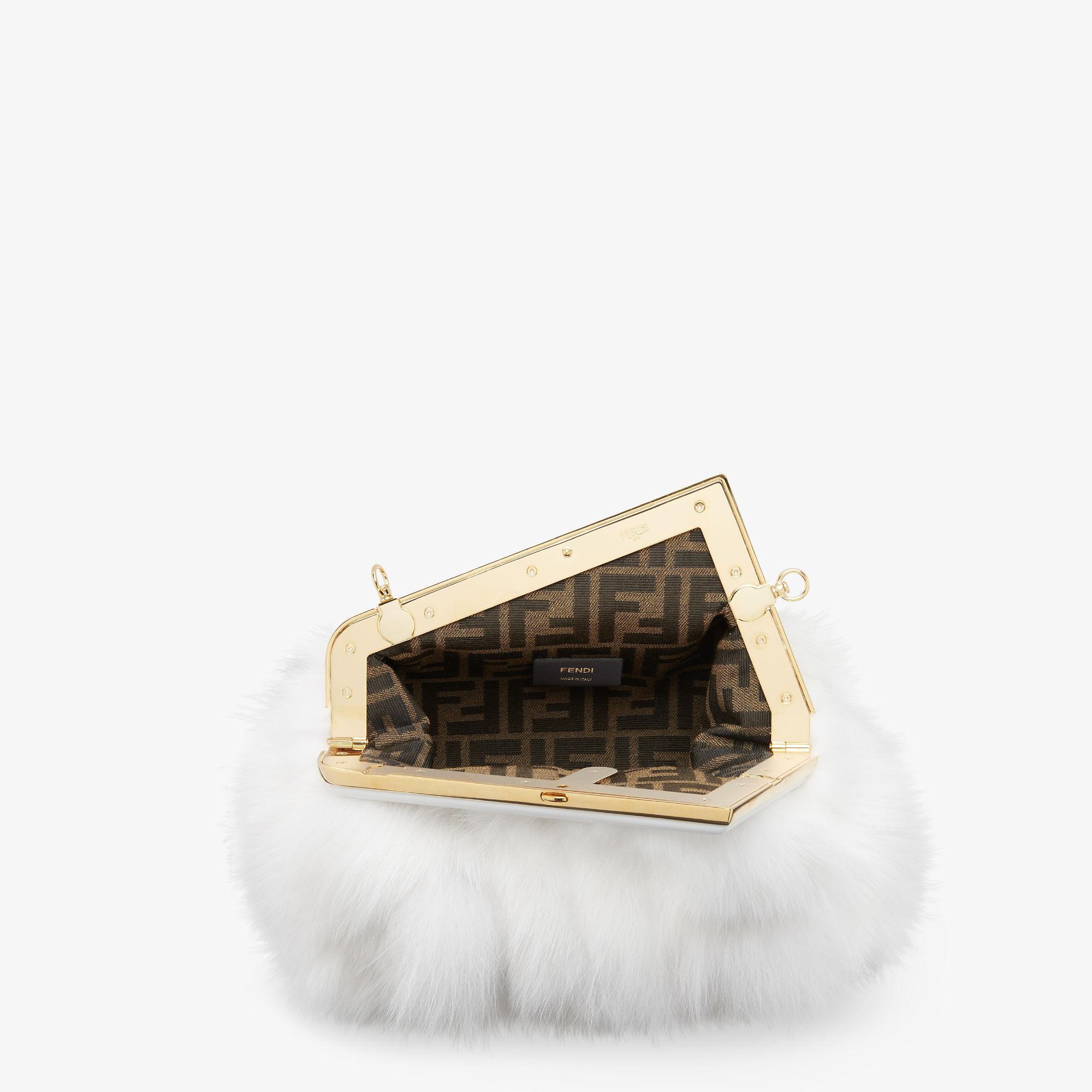 Fendi First SmallWhite fox fur bag Product Image