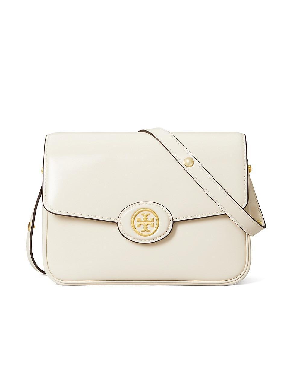 Tory Burch Robinson Spazzolato Leather Shoulder Bag Product Image