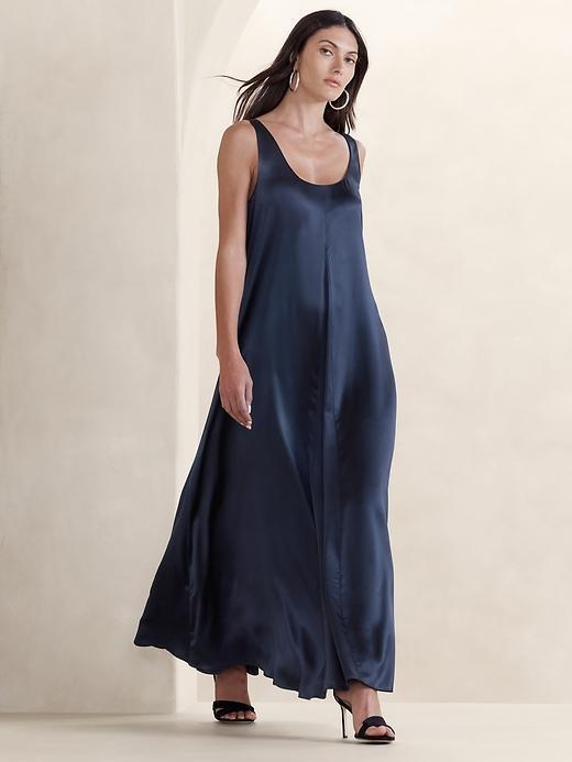 Serenade Silk Maxi Dress Product Image