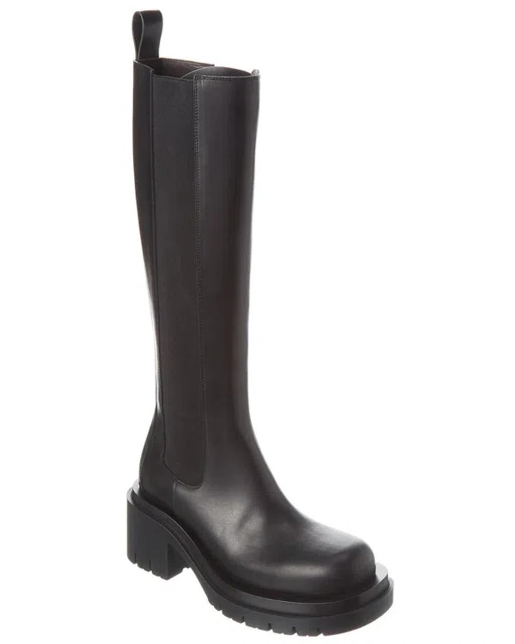 BOTTEGA VENETA Lug Leather Boot In Black product image