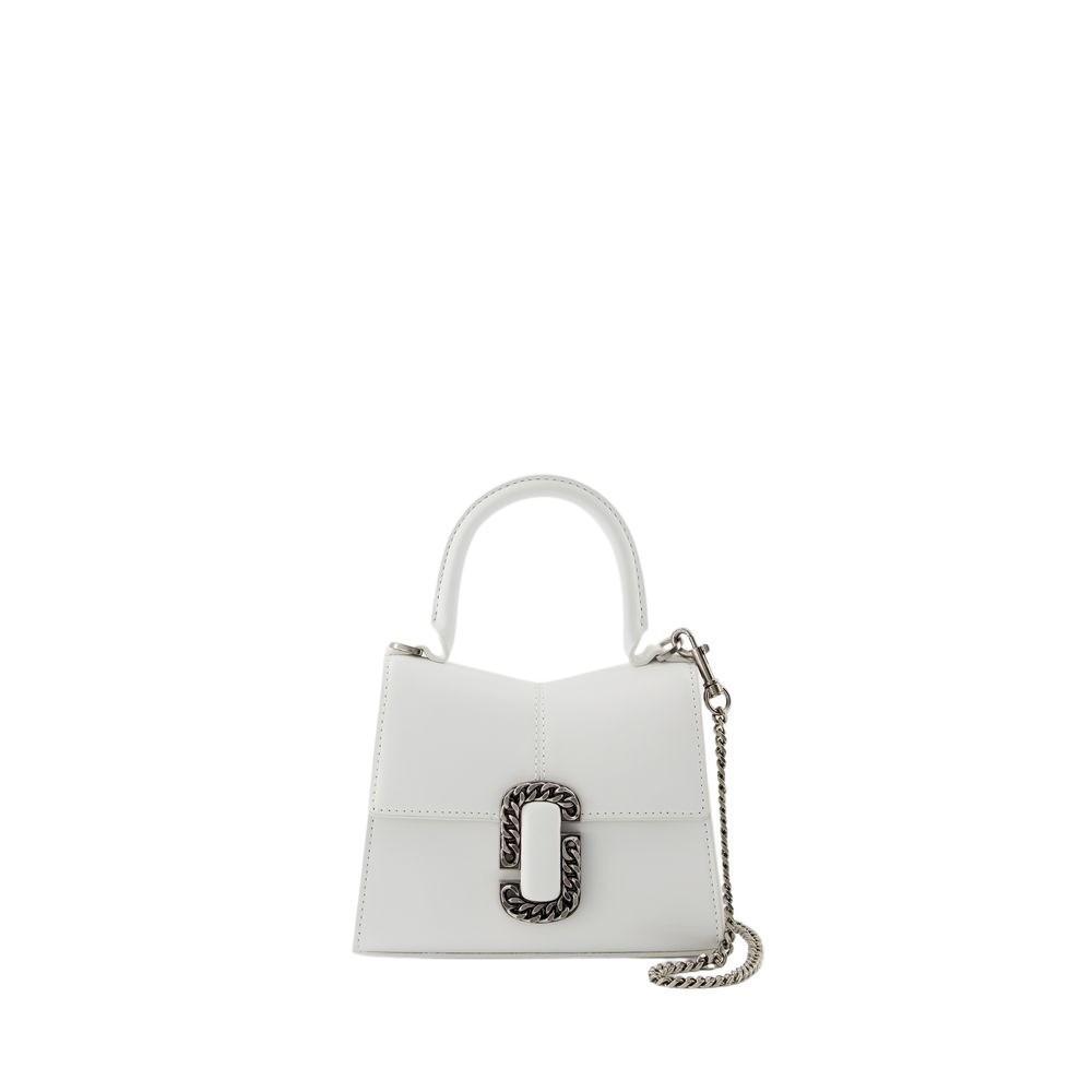 MARC JACOBS The Mini Top Handle Bag - Leather - White Product Image