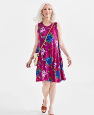 Women's Printed Sleeveless Flip Flop Dress, Created for Macy's  Product Image