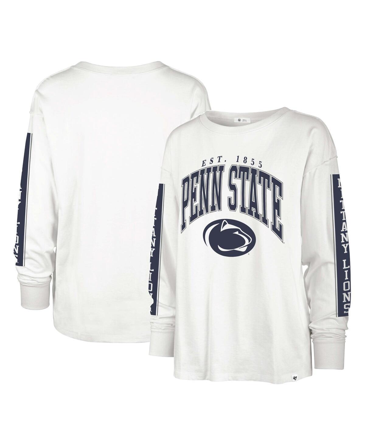 Womens 47 Penn State Nittany Lions Statement SOA 3-Hit Long Sleeve T-Shirt Product Image