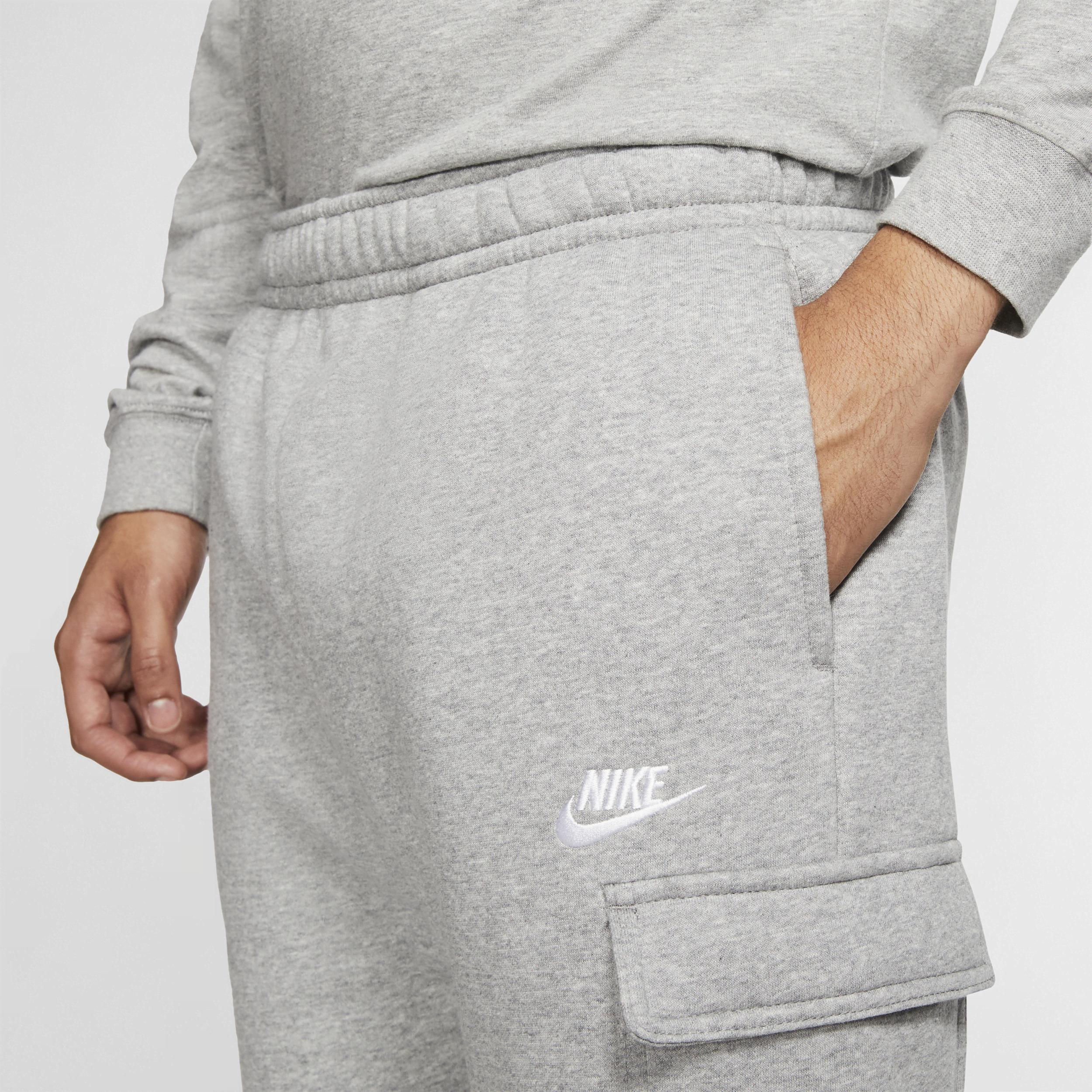 Mens Nike Sportswear Club Fleece Cargo Pants Dark Gray Grey Product Image