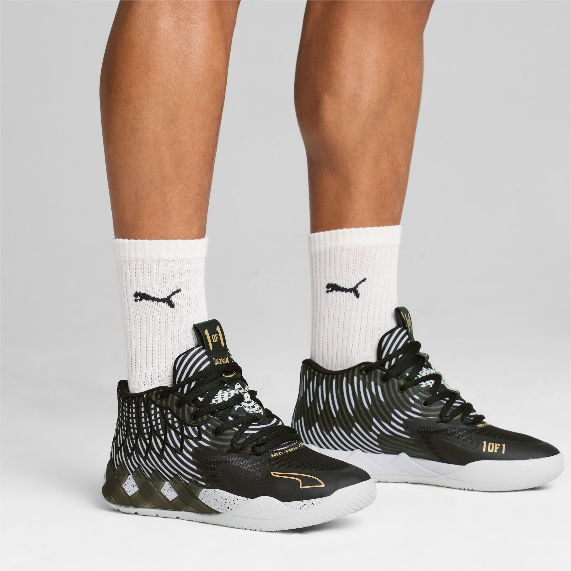 PUMA x LAMELO BALL MB.01 Rare Reserve Stripes Men's Basketball Shoes Product Image