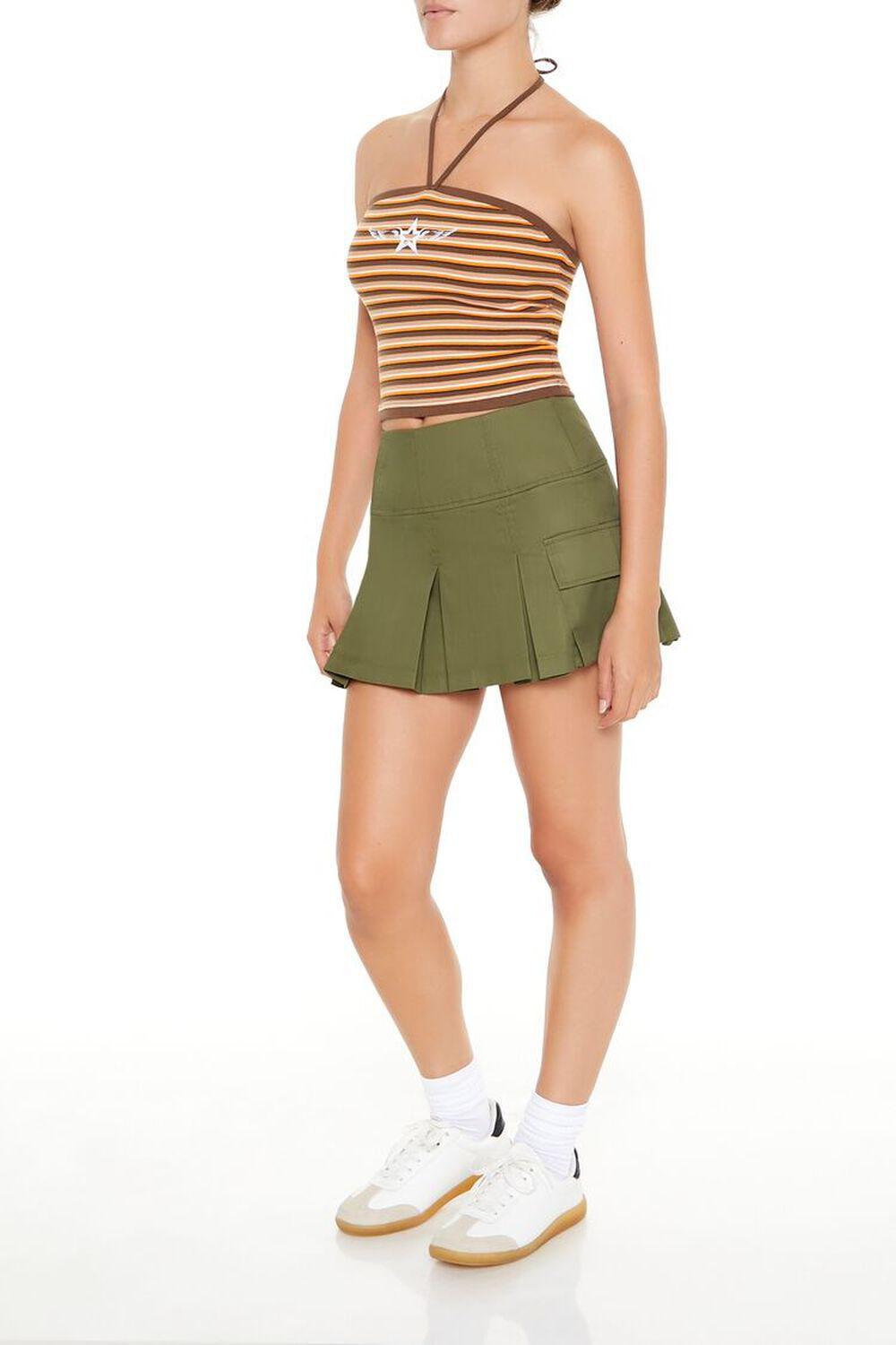 Pleated Cargo Mini Skirt | Forever 21 Product Image