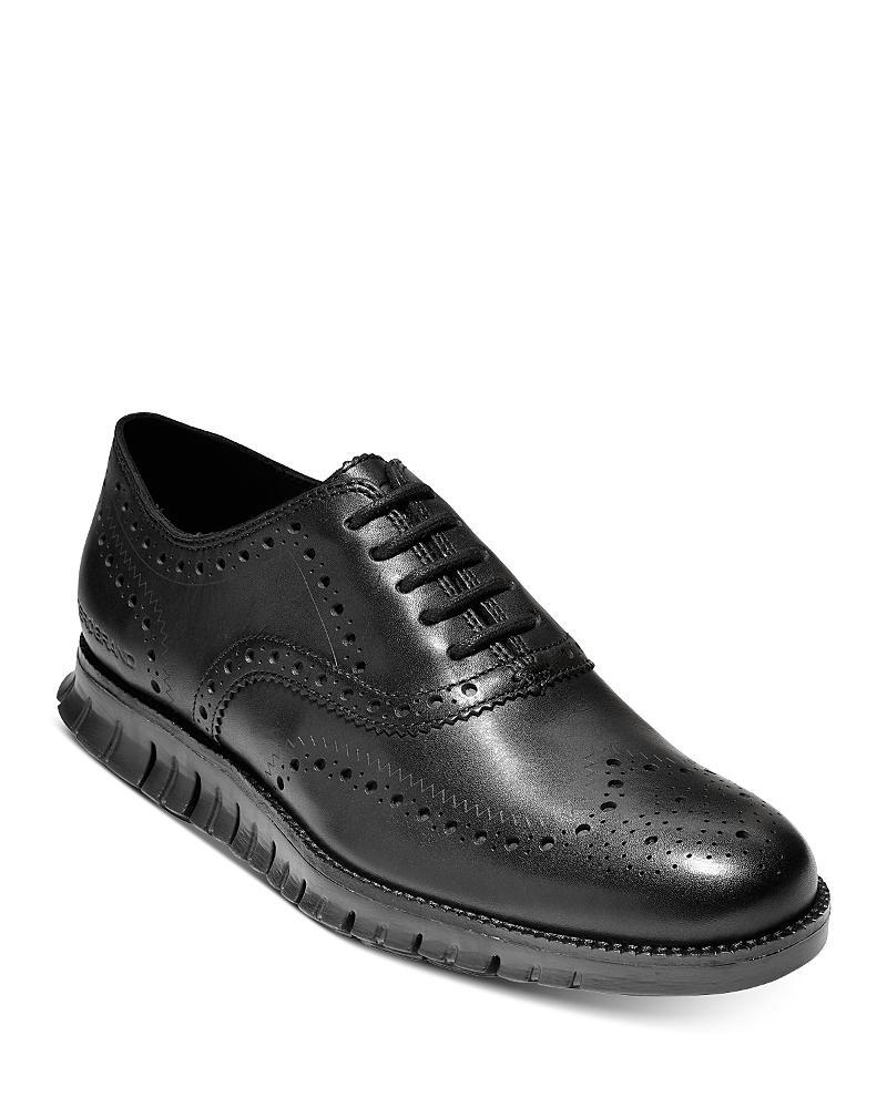 Cole Haan Mens ZERGRAND Leather Wingtip Brogue Oxfords Product Image