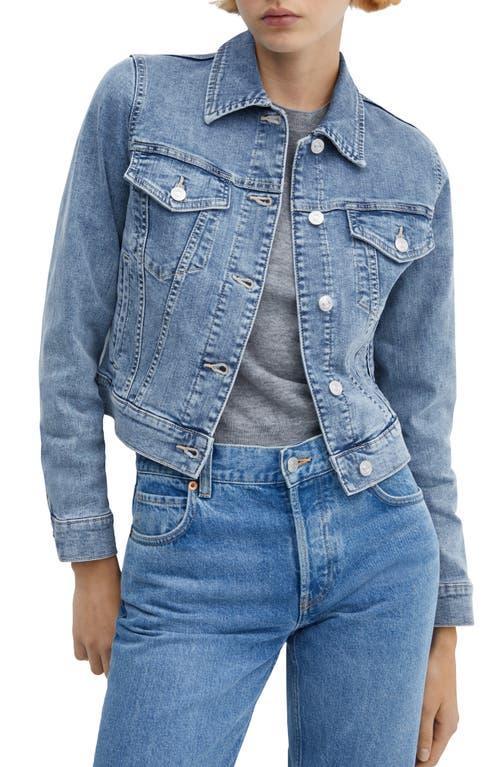 MANGO - Pocketed denim jacket medium blueWomen Product Image