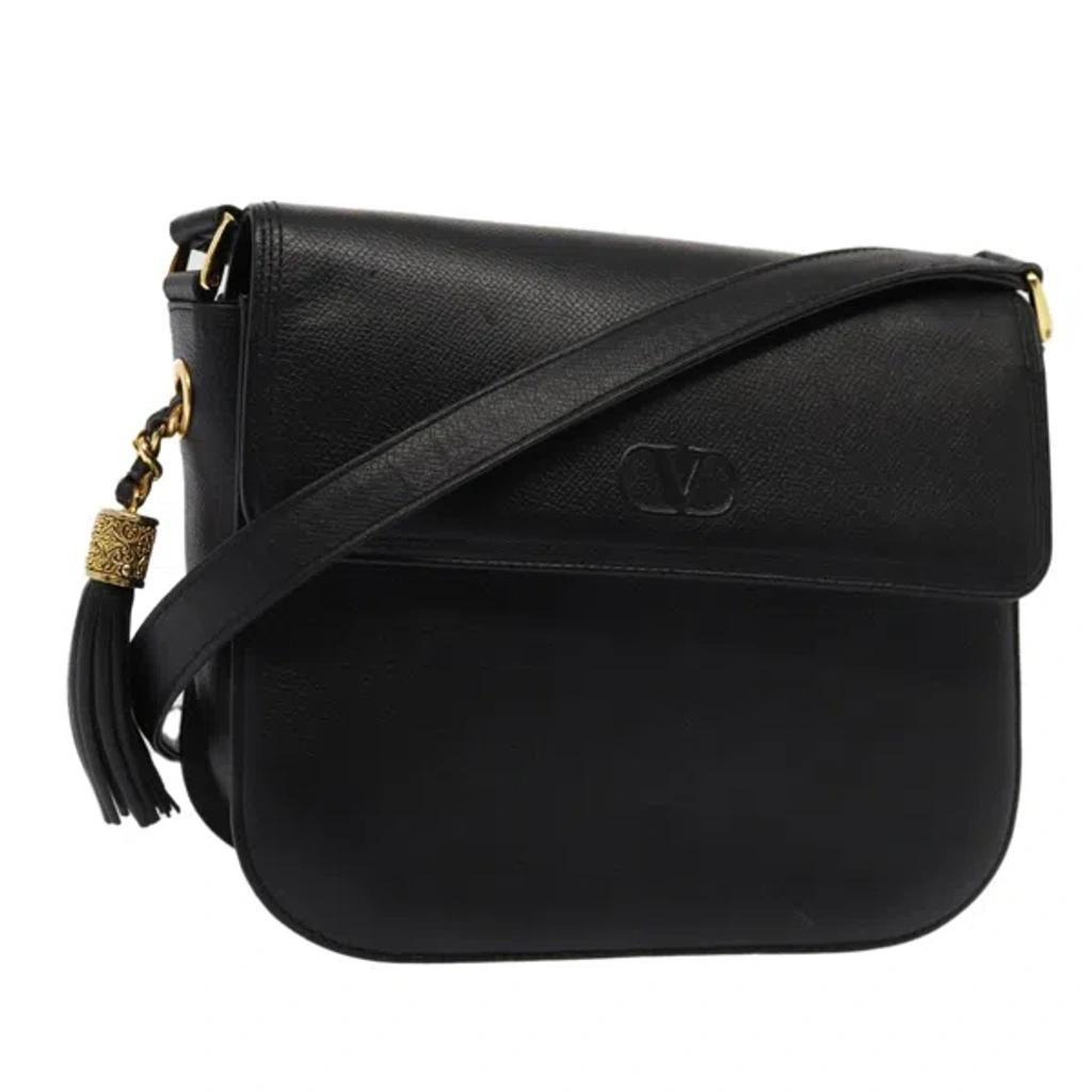 Black Leather Shoulder Bag () Product Image