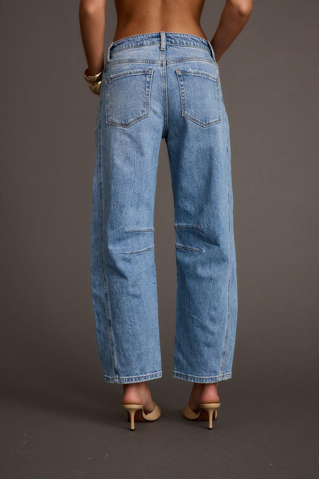 Muse Barrel Denim Jeans Product Image