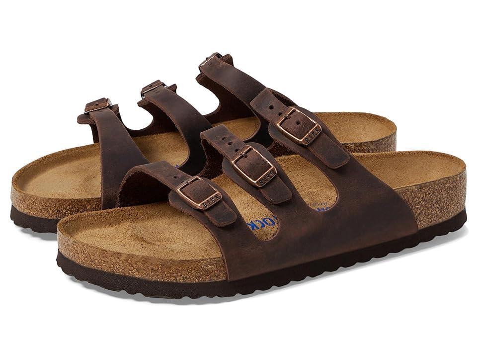 Birkenstock Florida Soft Footbed - Oiled Leather (Habana Oiled Leather) Women's Sandals Product Image