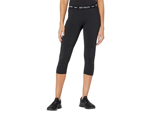 Hot Chillys Women's Micro-Elite Chamois Premiere Capri Tight Black Product Image