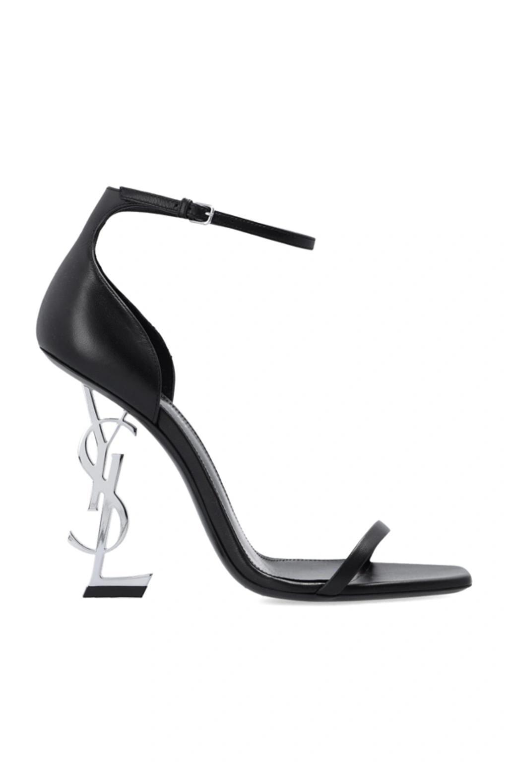 Opyum Ysl Patent Leather Sandals In Nero Product Image