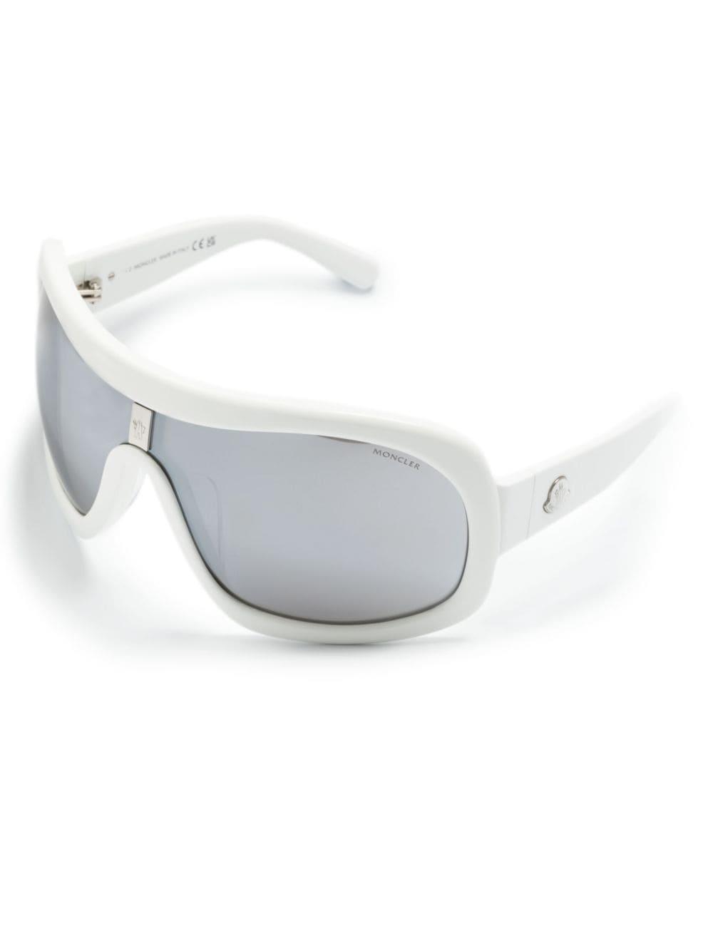 Franconia Shield-frame Sunglasses In White Product Image