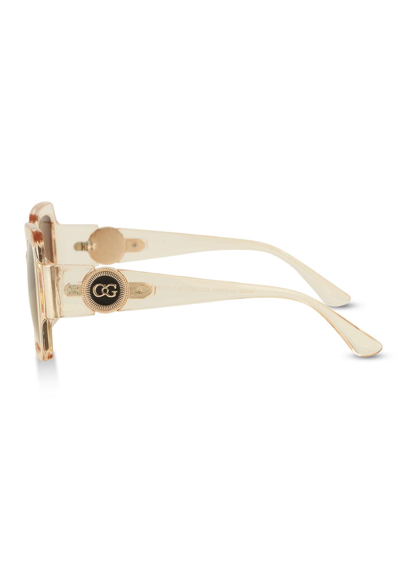 Womens Metallic Detail Temple Sunglasses Product Image