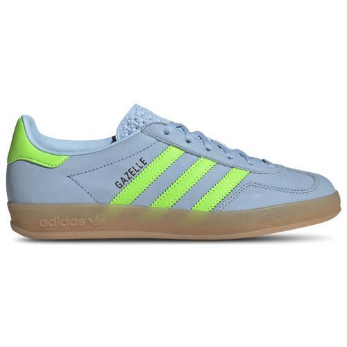 adidas Womens Originals Gazelle Indoor - Shoes Clear Sky/Gum/Solar Green Product Image