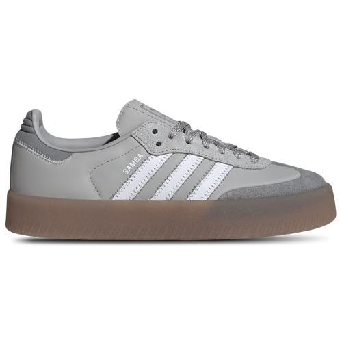 adidas Womens Originals Sambae - Soccer Shoes White/Grey/Grey Product Image