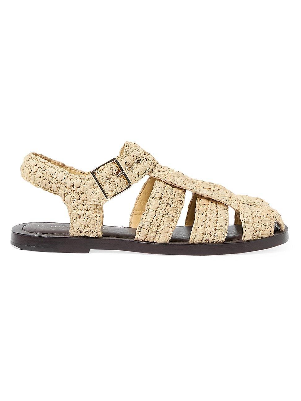 Womens Sawyer Raffia Caged Sandals Product Image